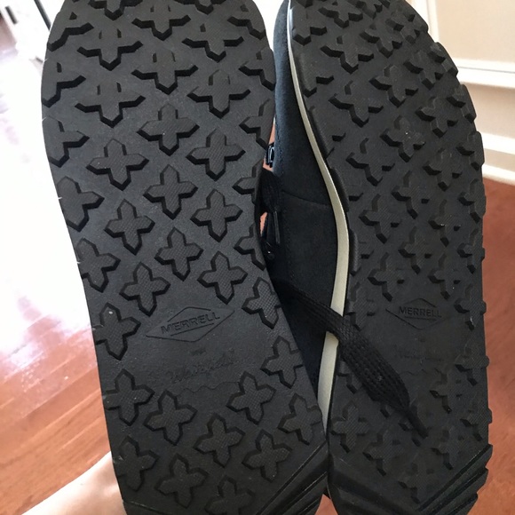 Merrell Men's Classic Chukka Leather Hiking sneaker suede Boots black - Picture 11 of 11